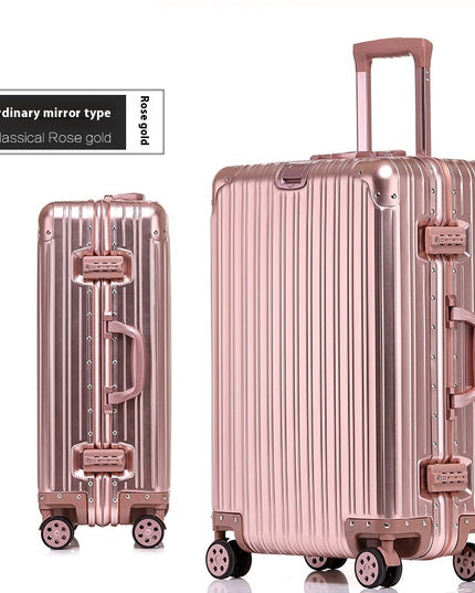 Aluminum Magnesium Luggage Password Trolley Case