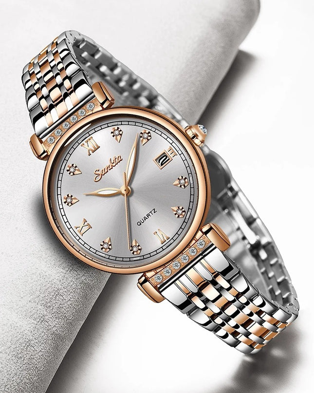 SUNKTA ladies quartz watch waterproof watch