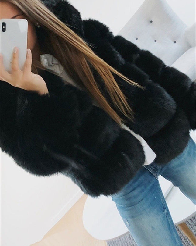 Faux fur jacket