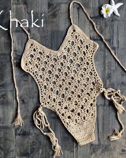 Hand-knitted swimsuit