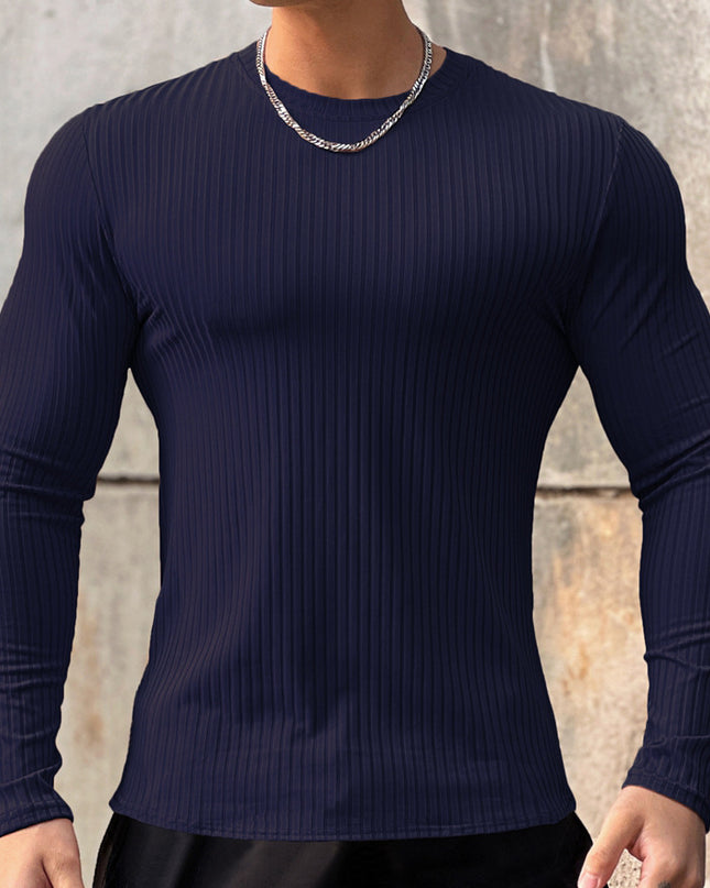 Men's Sports Fitness Long Sleeve Bottoming T-shirt