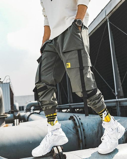 Men's straight-leg cropped trousers