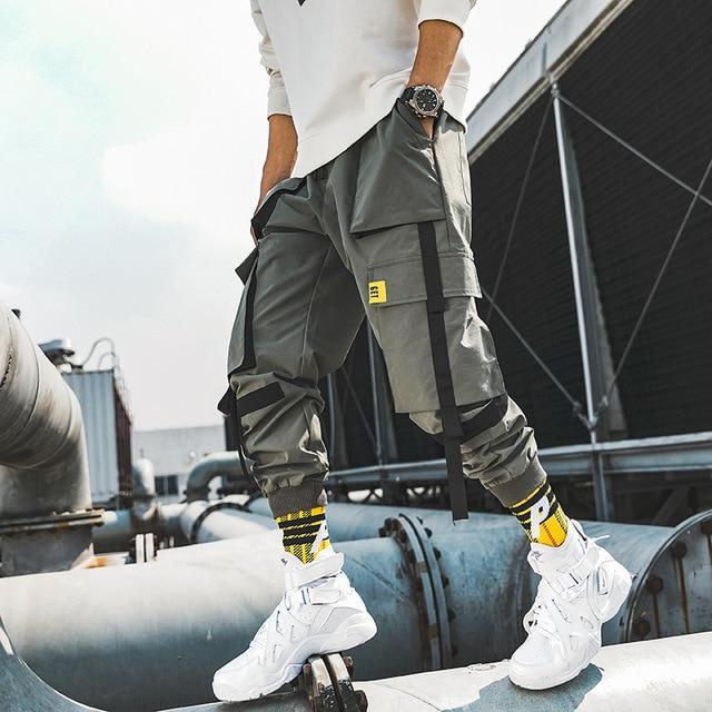 Men's straight-leg cropped trousers