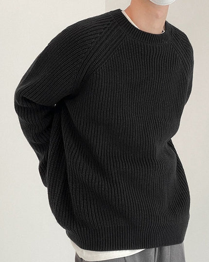 Sweater Men's Loose And Lazy Style All-matching Pullover Thickened Sweater