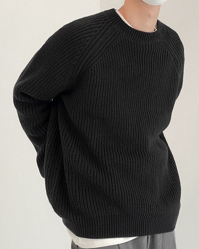 Sweater Men's Loose And Lazy Style All-matching Pullover Thickened Sweater