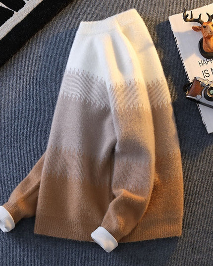 Fashion Warm Keeping Thick Casual Loose Pullover