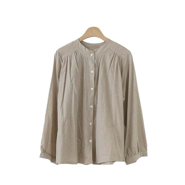 College Style Design Small Foreign Style Versatile Plaid Shirt