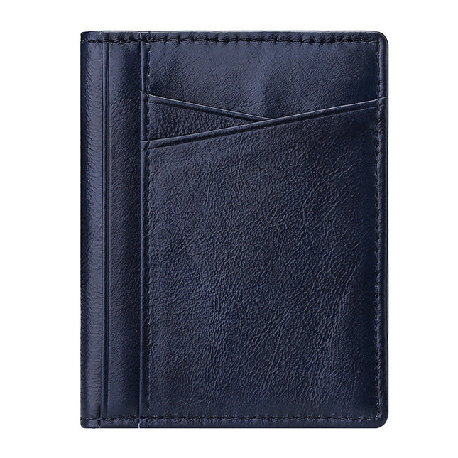 Multi-card Slot RFID Real Cowhide Bank Card Holder ID Holder