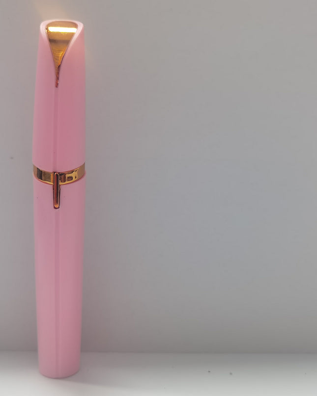 Mini Electric Eyebrow Trimmer Lipstick Brows Pen Hair Remover Painless Razor Epilator with LED Light