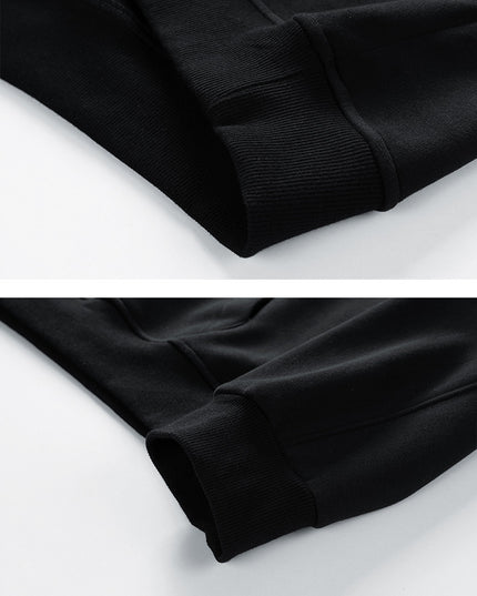 Men's American-style Simple Velvet Hoodie Top