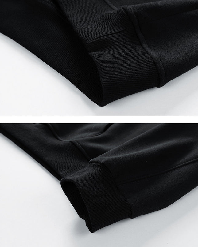 Men's American-style Simple Velvet Hoodie Top