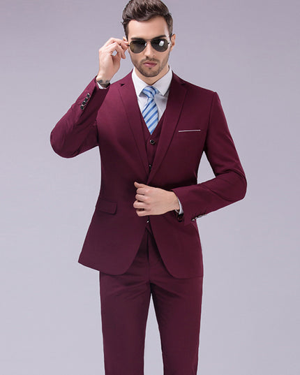 Business Casual Men's Korean Slim Suit
