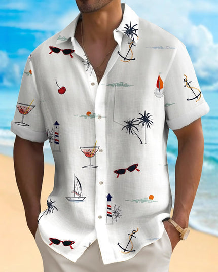 Men's Fashion Hawaiian Digital Printing Shirt