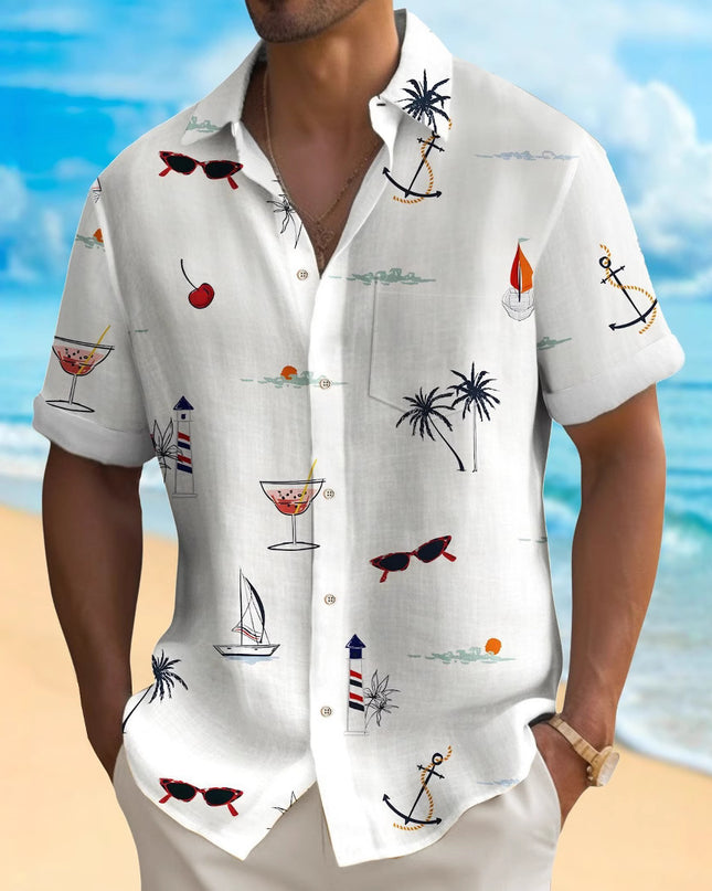 Men's Fashion Hawaiian Digital Printing Shirt