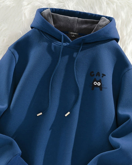 Velvet Padded Thickened Sweater All-matching Hooded Jacket
