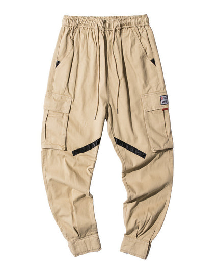 Camouflage color block overalls