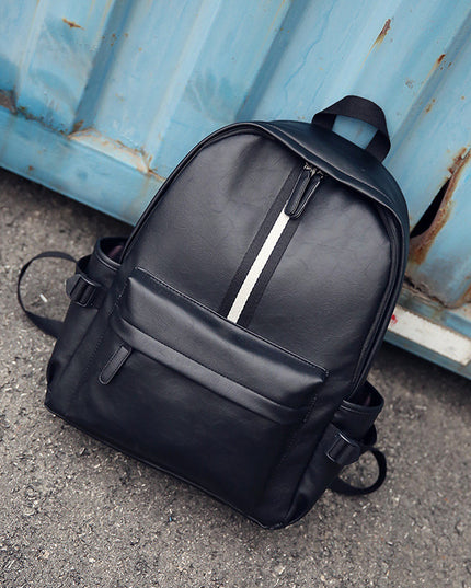 Men and women pu leather backpack