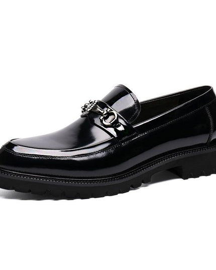Horse Street Buckle Gommino Men's Polished Japanese Leather Shoes