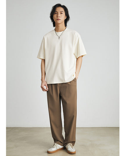 Cool Solid Color Inner Wear Round Neck Bottoming Shirt