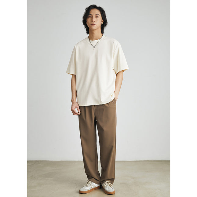 Cool Solid Color Inner Wear Round Neck Bottoming Shirt