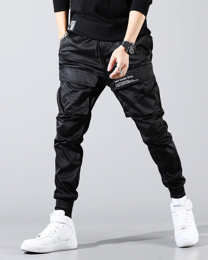 New Style Casual Trousers Men's Korean Overalls