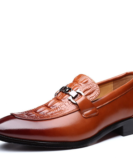 Casual Leather Shoes British Fashion Pointed Toe Men's Leather Shoes