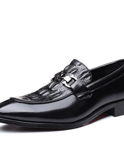 Casual Leather Shoes British Fashion Pointed Toe Men's Leather Shoes
