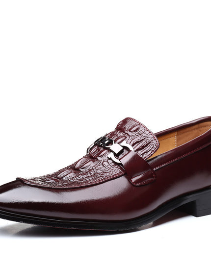 Casual Leather Shoes British Fashion Pointed Toe Men's Leather Shoes