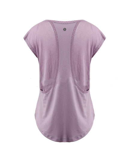 Round Neck Quick-drying T-shirt Loose And Thin Solid Color Short Sleeves