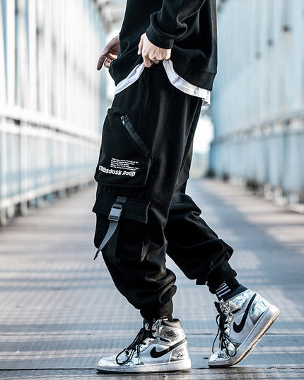 Men's Autumn And Winter Sports Sweatpants Tide Brand Functional Wind Beam Pants