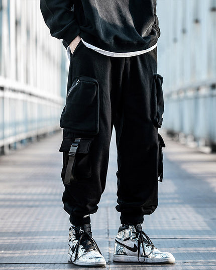 Men's Autumn And Winter Sports Sweatpants Tide Brand Functional Wind Beam Pants