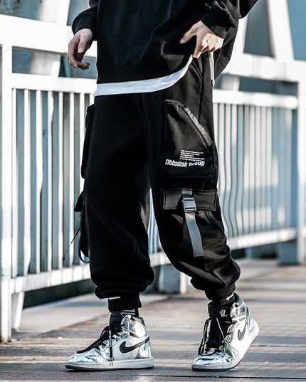 Men's Autumn And Winter Sports Sweatpants Tide Brand Functional Wind Beam Pants
