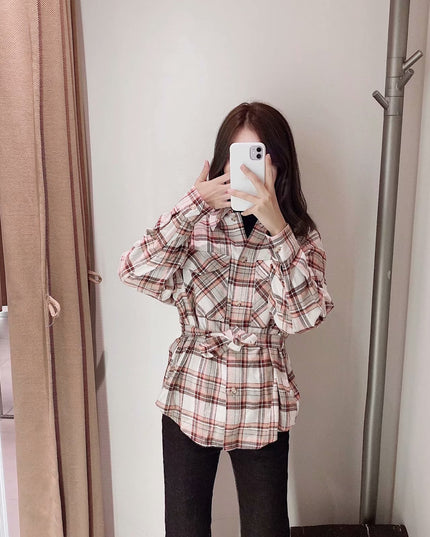 Lapel Single-Breasted Double-Pocket Padded Shirt