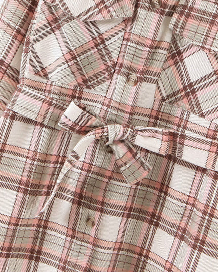 Lapel Single-Breasted Double-Pocket Padded Shirt