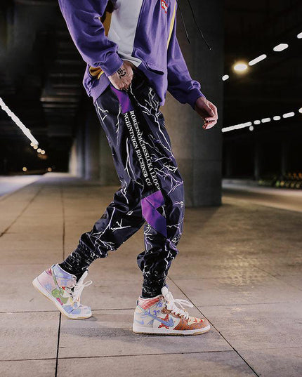 Harlan Loose-Fit Cropped Sports Casual Pants