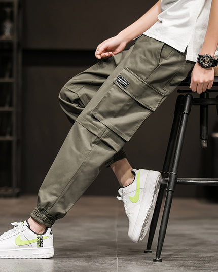 Harlan Overalls Cropped Trousers Trendy Casual Trousers
