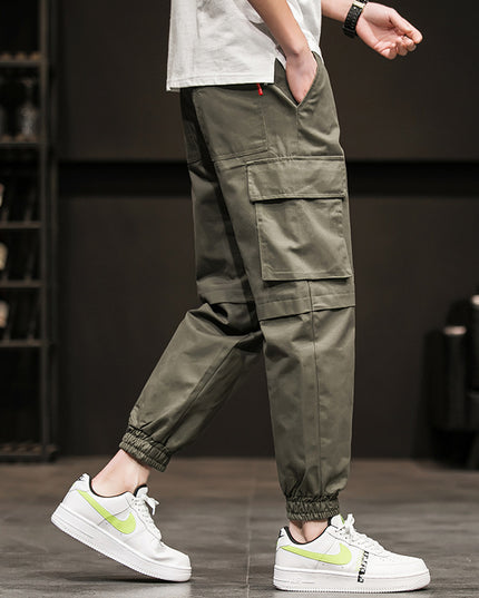 Harlan Overalls Cropped Trousers Trendy Casual Trousers