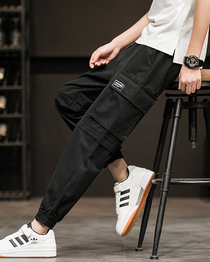 Harlan Overalls Cropped Trousers Trendy Casual Trousers