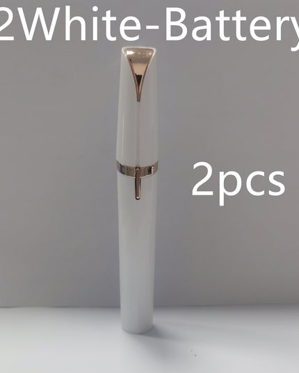 Mini Electric Eyebrow Trimmer Lipstick Brows Pen Hair Remover Painless Razor Epilator with LED Light