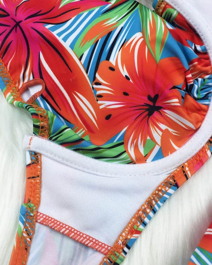 Two Piece Swimsuit Woman Bikinis Sexy High Cut Plus Size
