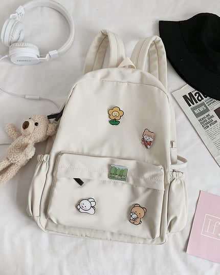 Bear Doll Backpack Fashion All-Match Canvas