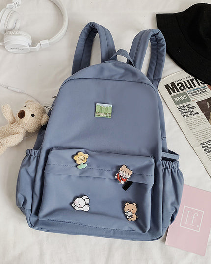 Bear Doll Backpack Fashion All-Match Canvas