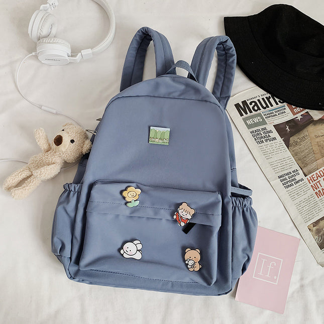 Bear Doll Backpack Fashion All-Match Canvas