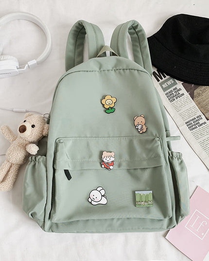 Bear Doll Backpack Fashion All-Match Canvas