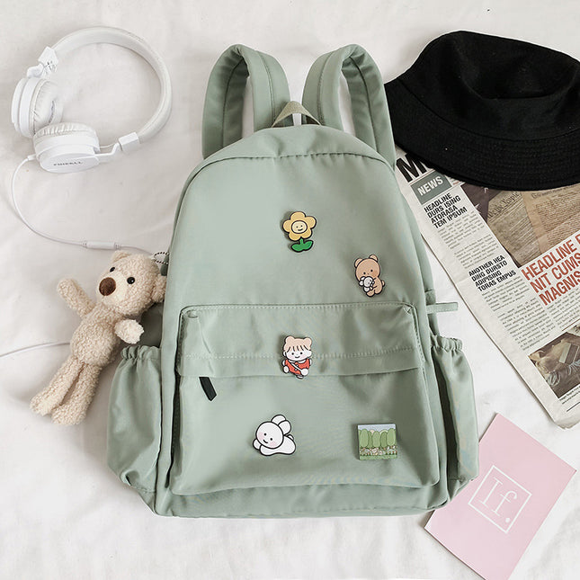 Bear Doll Backpack Fashion All-Match Canvas