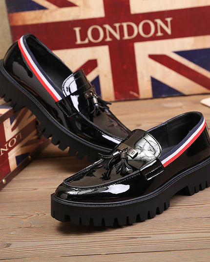Spring new British style casual men's leather shoes