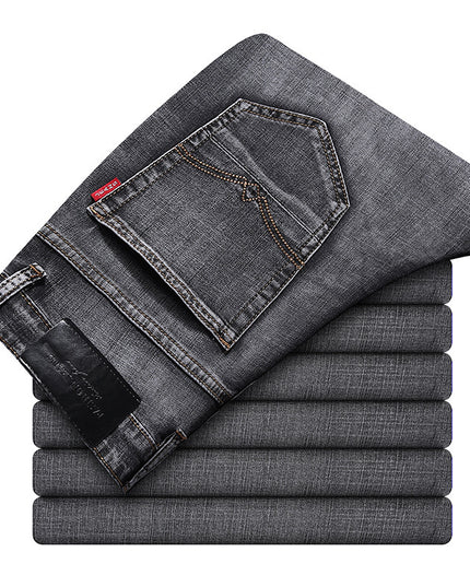 Fashion Men's Slim Straight-leg Jeans