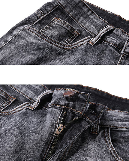 Fashion Men's Slim Straight-leg Jeans