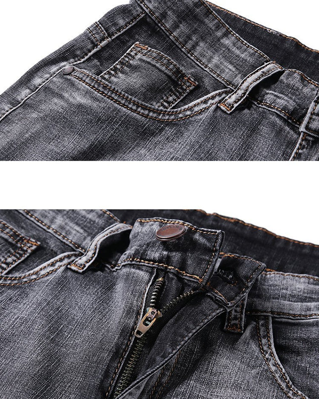 Fashion Men's Slim Straight-leg Jeans