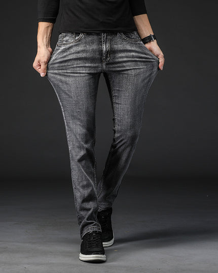 Fashion Men's Slim Straight-leg Jeans